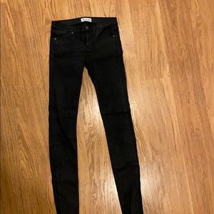 Madewell Waxed black pants